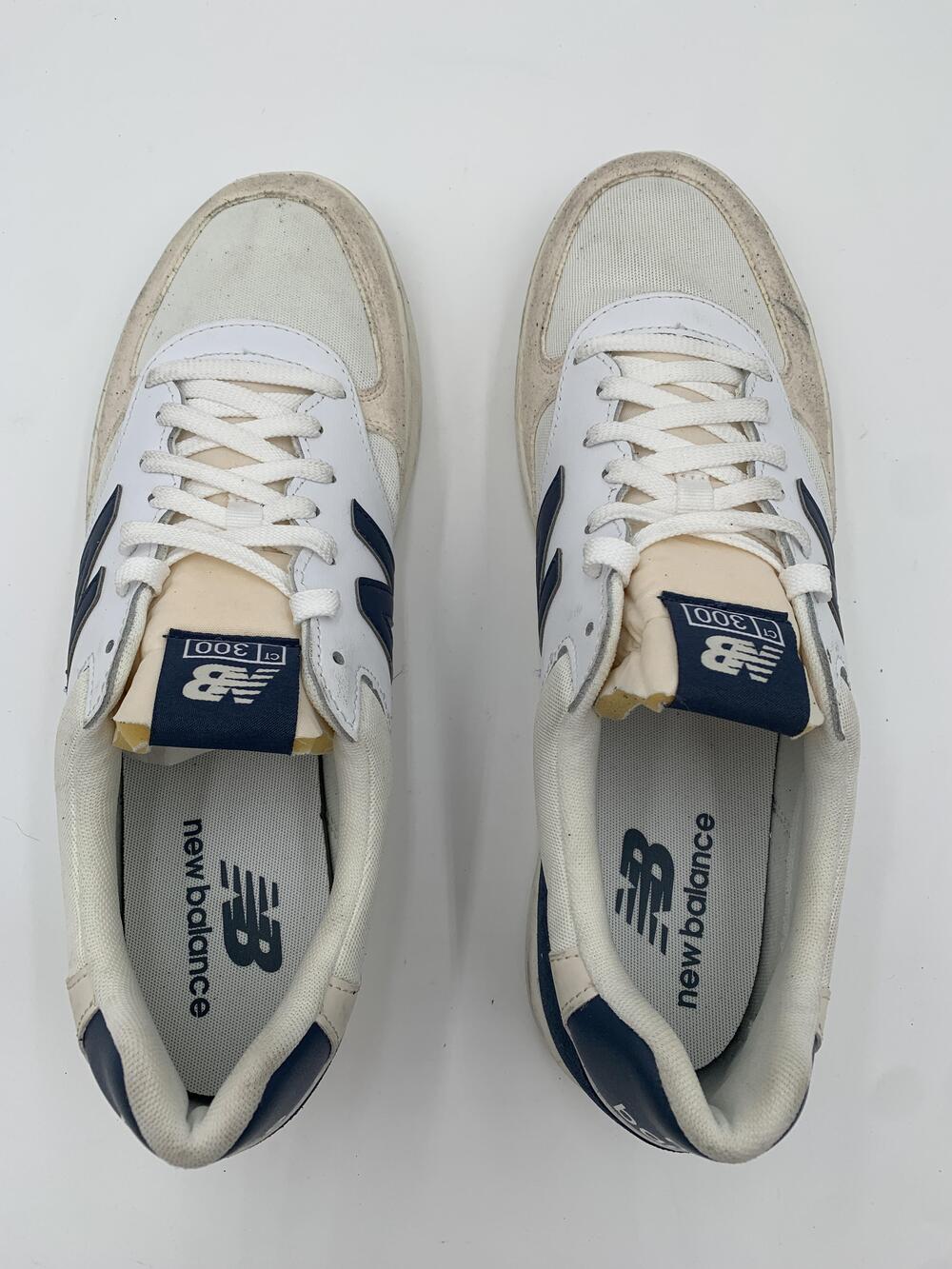 New Balance CRT300 Shoes Mens Size 11.5 White Navy Court Sneakers CT300BL3